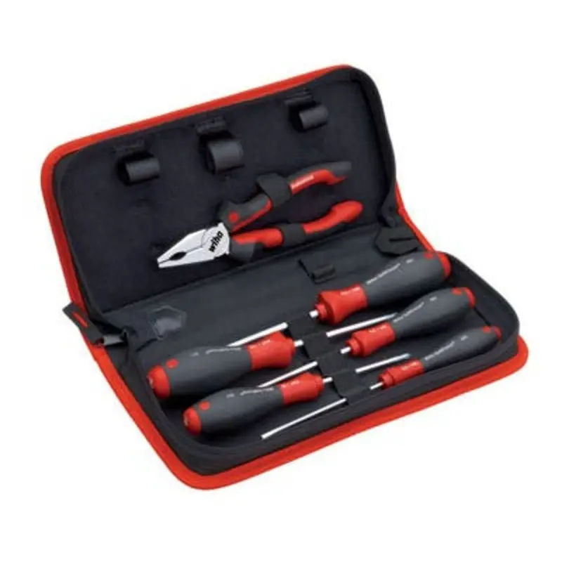 Wiha 7PC Screwdrivers and Pliers Mechanics Toolbad