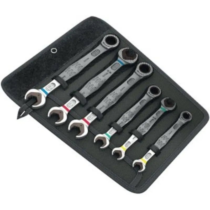 Wera 6PC Joker Ratchet Combination/Double Open-Ended Wrench Set