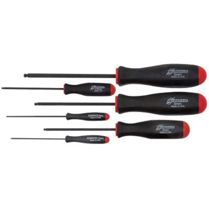 Bondhus 6PC 2-Component Ball Hex Screwdriver Set