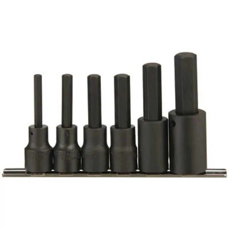 Paramount 6PC 6-17mm 1/2in Drive Impact Hex Bit Socket Set