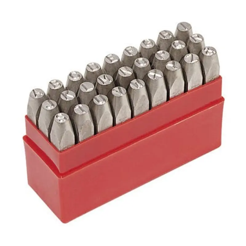 Pryor 6mm 27PC (A - Z + &) Letter Reverse Punch Set