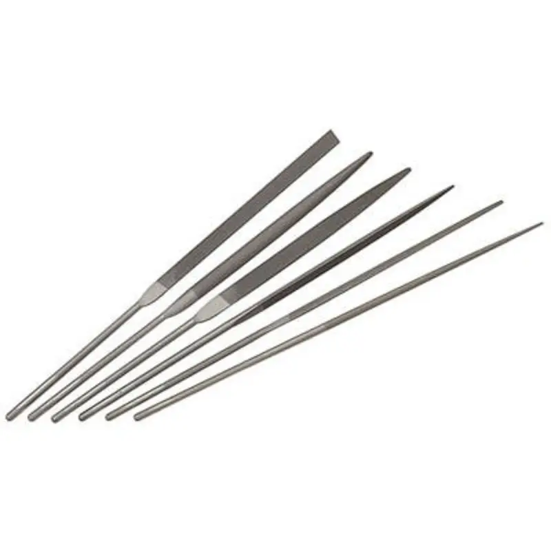 Vallorbe 6PC 2 Cut 140mm Needle File Set