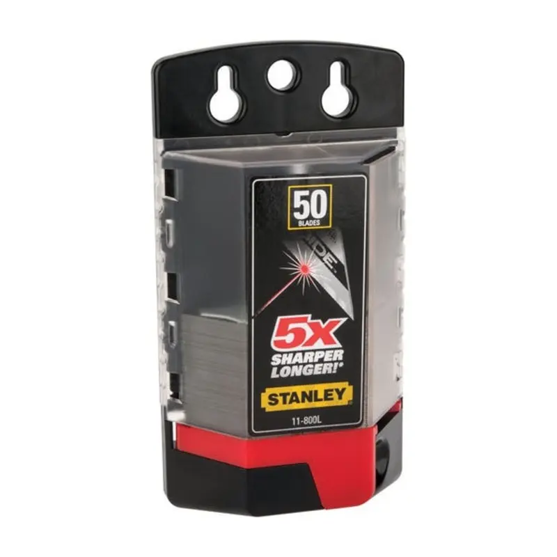 Stanley 61mm Steel Utility Knife Blade - Pack of 50
