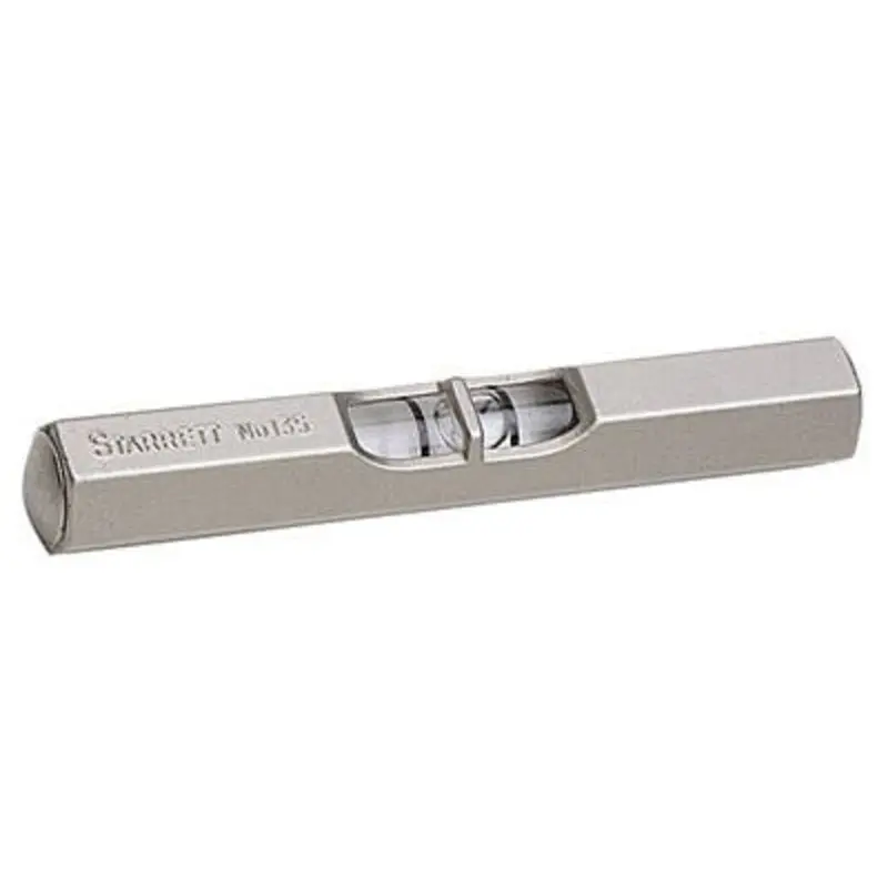 Starrett 63mm 1-Vial Satin Nickel-Plated Pocket Level