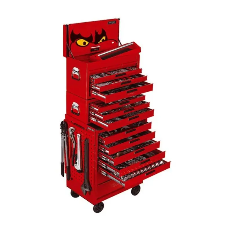 Teng Tools 600PC 680 x 460 x 1570mm Mega Master Toolkit - Red