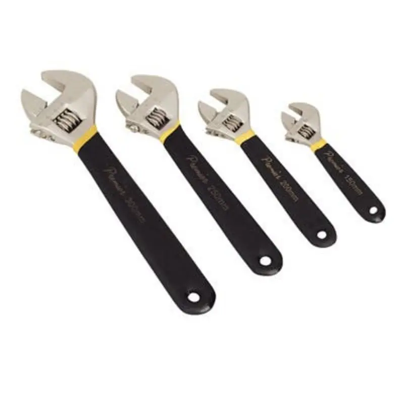 Sealey 4PC Nickel-Ferrous Steel Adjustable Wrench Set