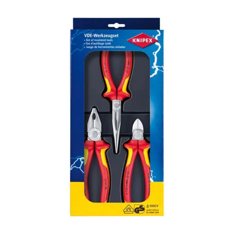 Knipex 3PC Electro Pliers Set