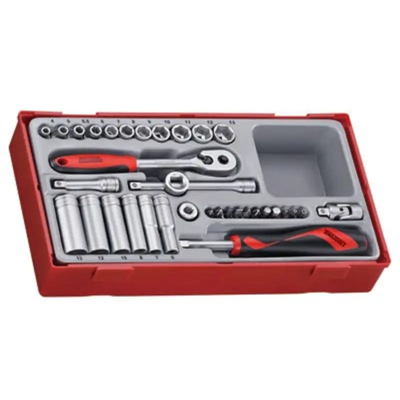 Teng Tools 35PC 1/4in 6-Point Hex Socket Set