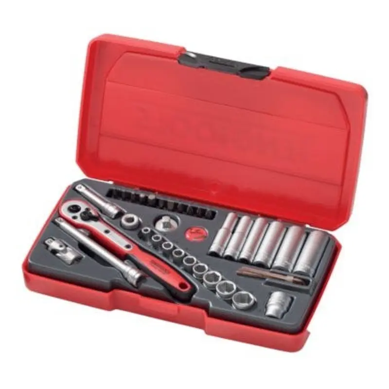 Teng Tools 36PC 1/4in 6-Point Hex Socket Set