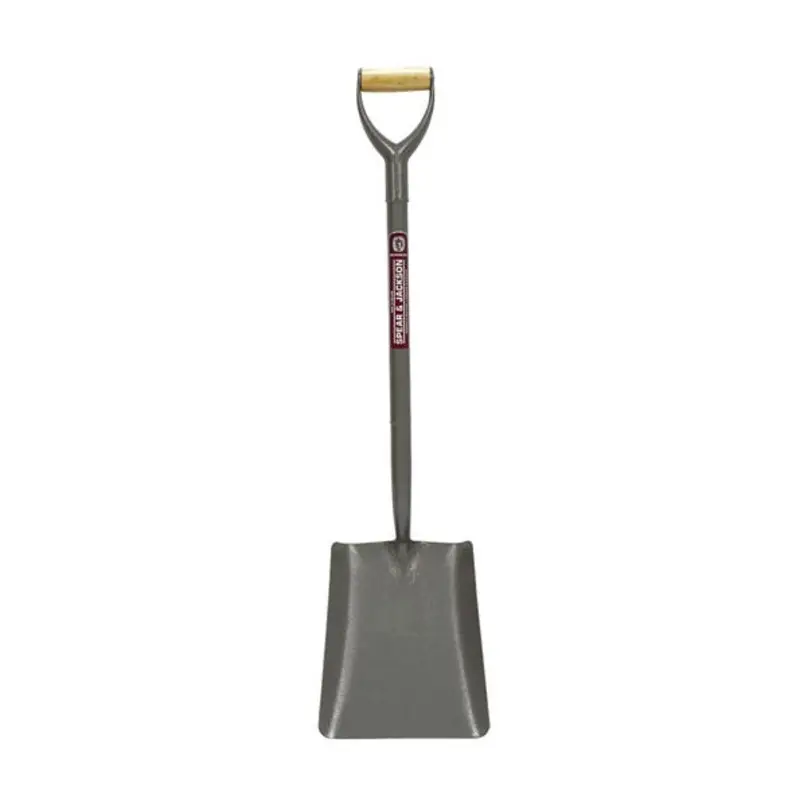 Spear & Jackson 302 x 250mm Carbon Steel Tubular Square Mouth Shovel