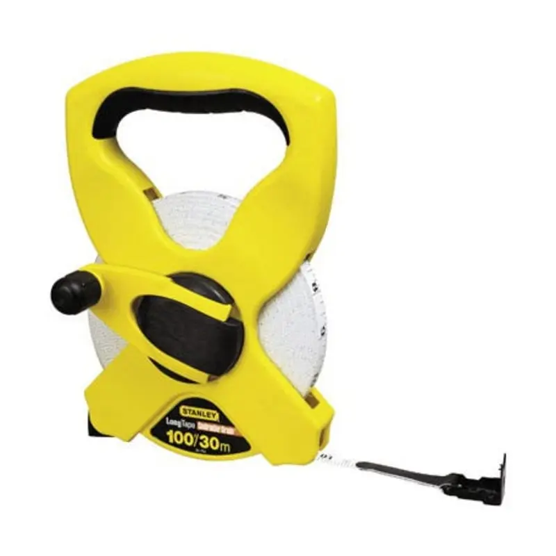 Stanley 30m/100ft Fibreglass Open Frame Long Measuring Tape