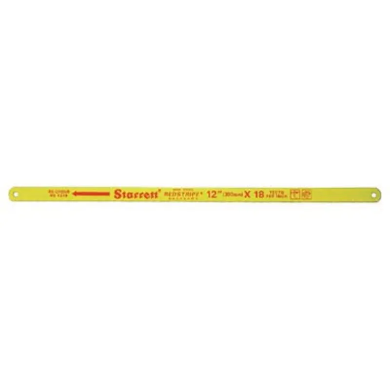 Starrett 300mm 12 x 1/2in 0.025 18TPI HSS Red Stripe Hand Hacksaw Blade