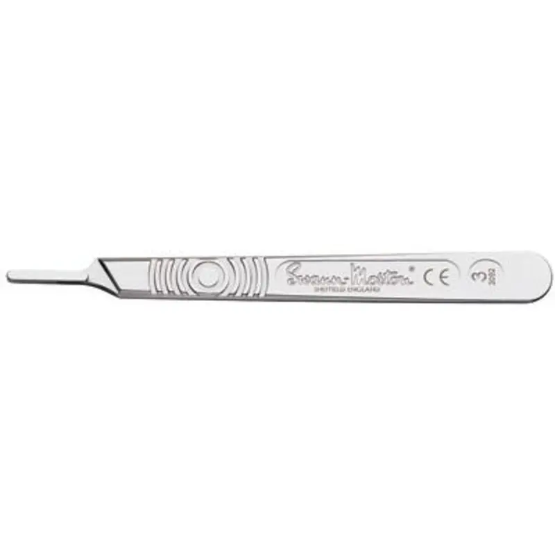 Swann Morton 3 Stainless Steel Non Sterile Surgical Scalpel Handle