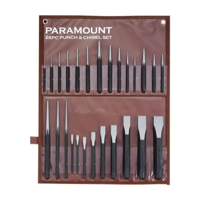 Paramount 26PC with Vinyl Pouch Punch & Chisel Set