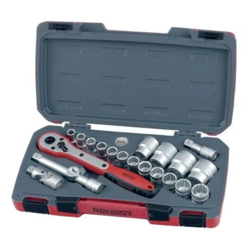 Teng Tools 21PC 1/2in 12-Point Hex Socket Set