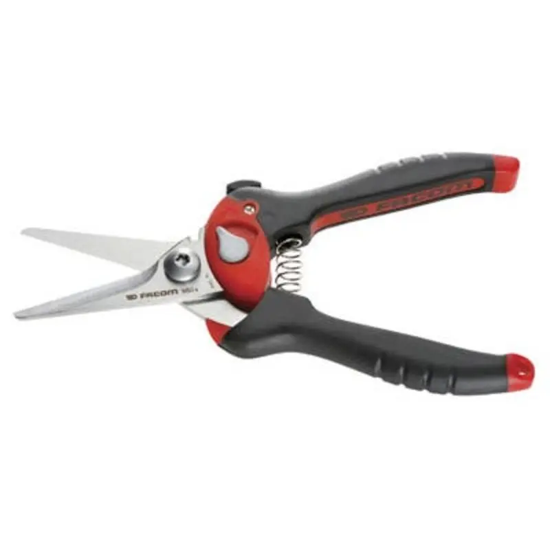 Facom 205mm Black/Red Angled Blade Multi Purpose Shear