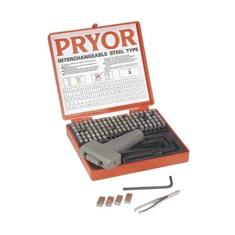 Pryor 2.5mm 113PC Alphanumeric Fount Set