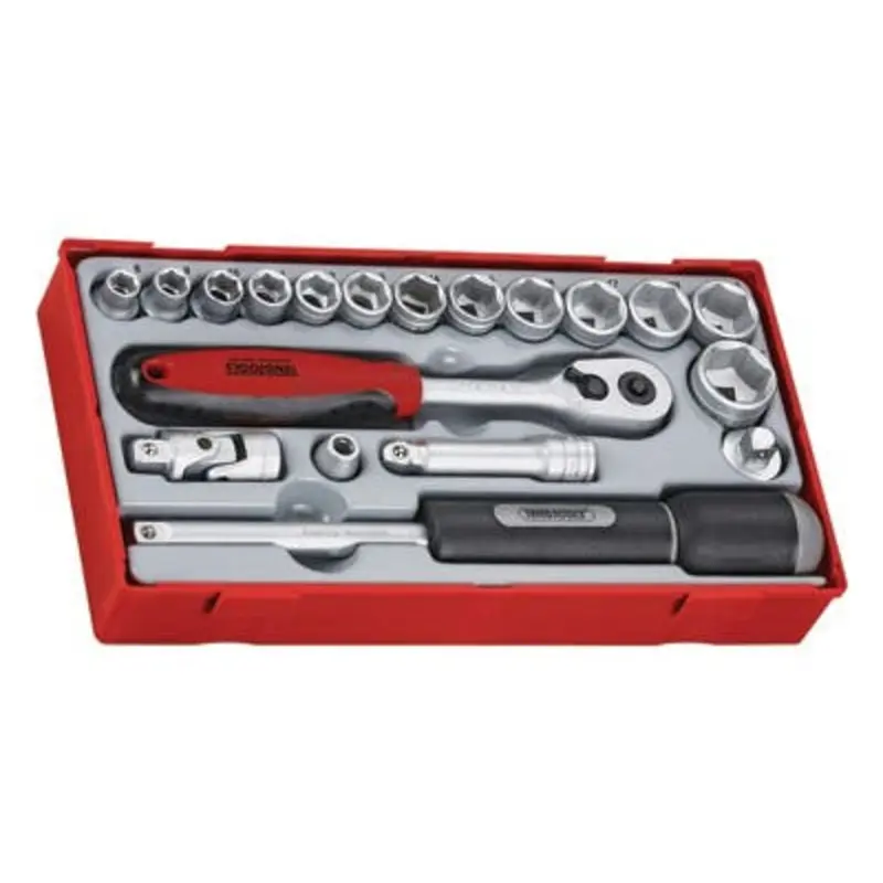 Teng Tools 19PC 3/8in 6-Point Hex Socket Set