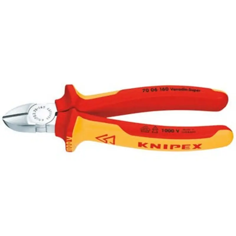 Knipex 180 x 56 x 20mm Chrome Plated Diagonal Cutter