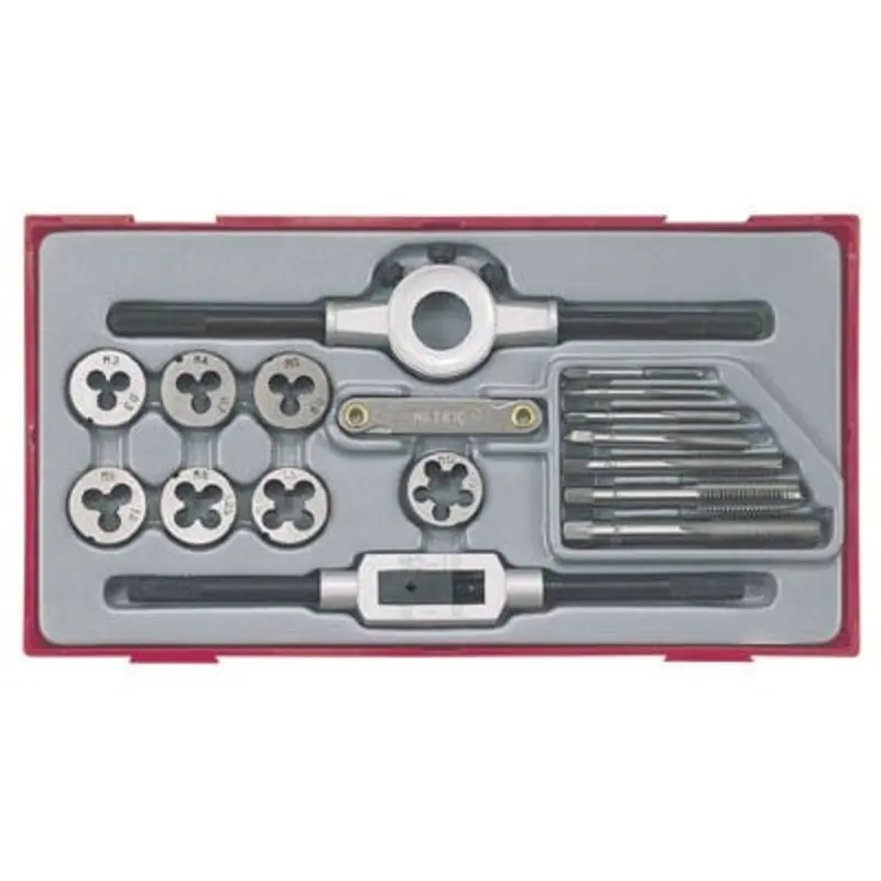 Teng Tools 17PC 142 x 265 x 50mm Tap and Die set