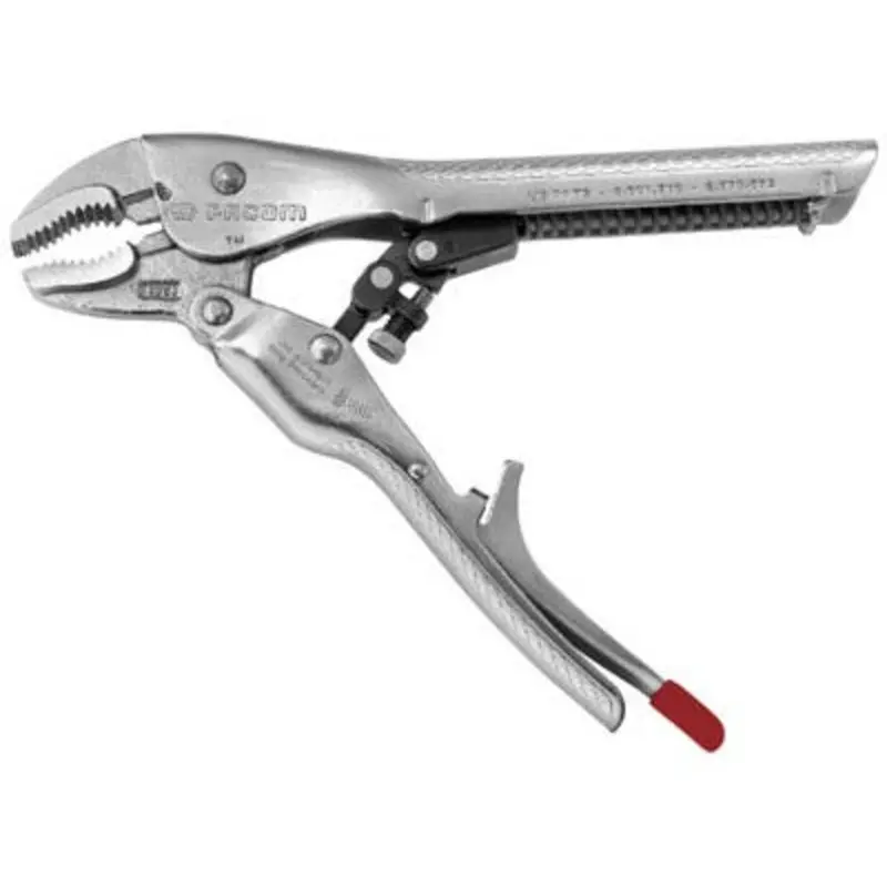 Facom 150mm Chrome Molybdenum Steel Multi Purpose Angle Nose Lock Grip Pliers