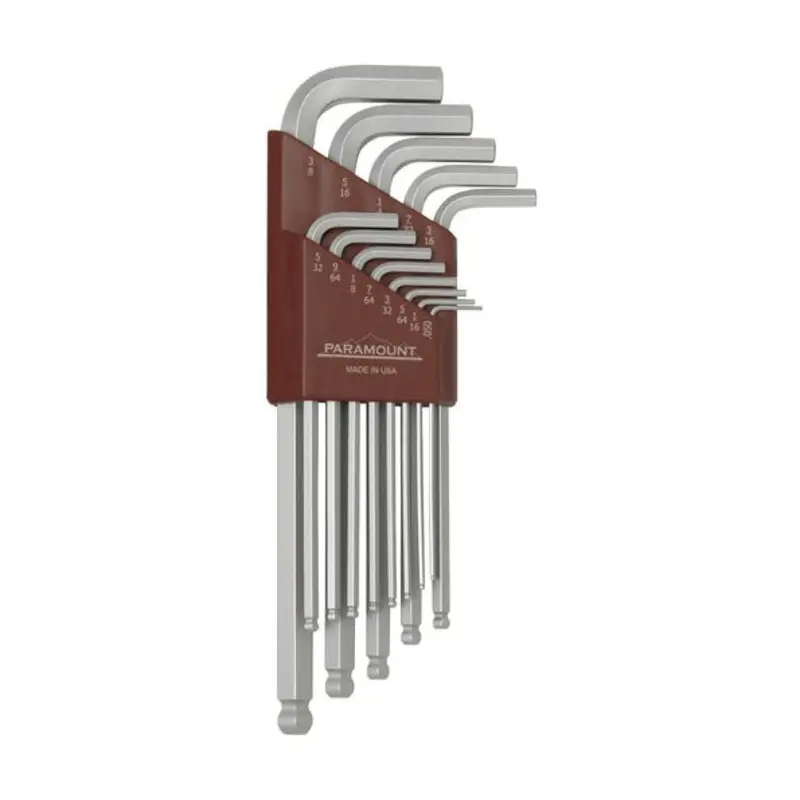 Paramount 13PC 0.05 - 3/8in Ball L-Wrench Set