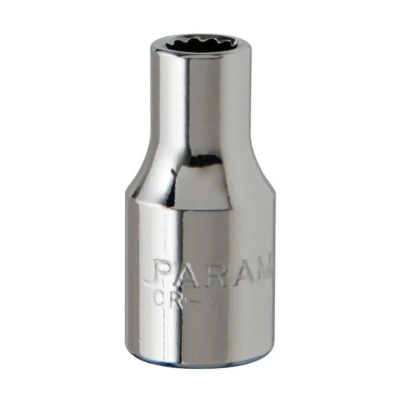 Paramount 12mm 1/4in Drive 12 Point Chrome Standard Socket