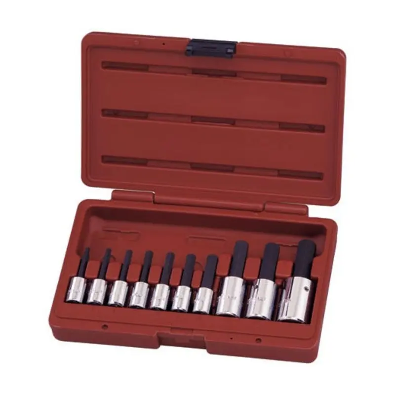 Paramount 10PC Metric 3/8 & 1/2in Drive Hex Bit Socket Set