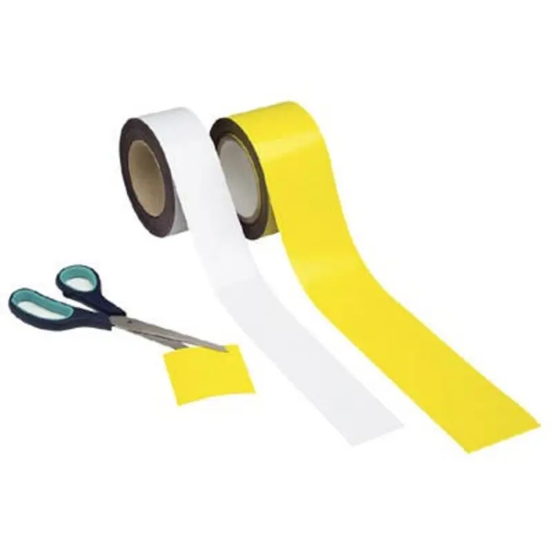 Pro-Safe Easy-Wipe Magnetic Racking Strips - White  | MSC Industrial Supply Co.