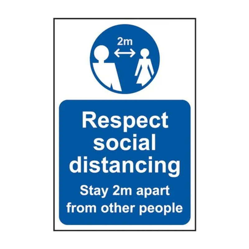 Pro-Safe Social Distancing Safety Signs  | MSC Industrial Supply Co.