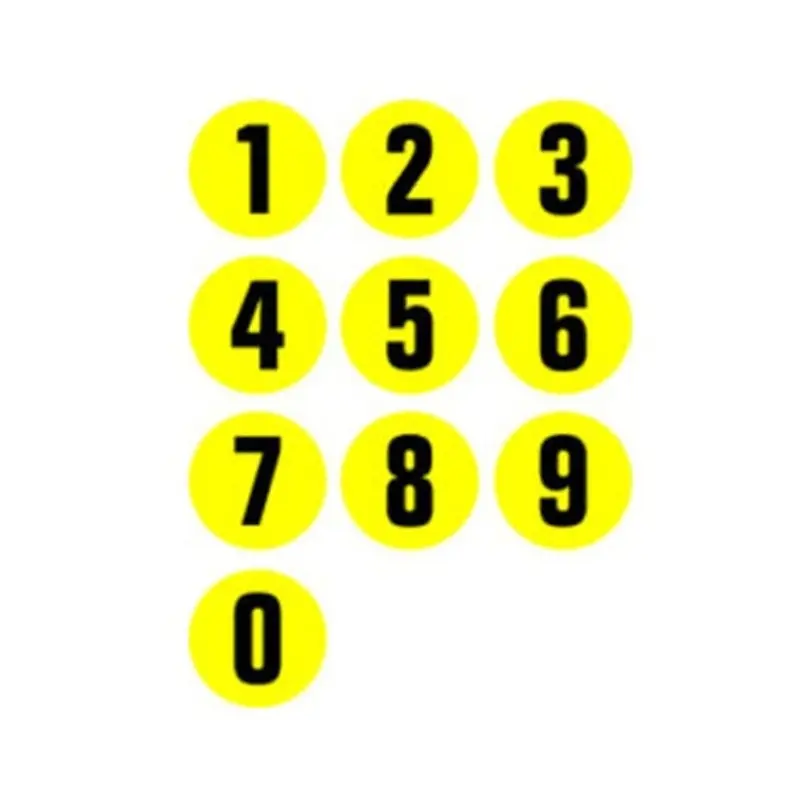Pro-Safe Warehouse Floor Marking Systems - Numbers  | MSC Industrial Supply Co.