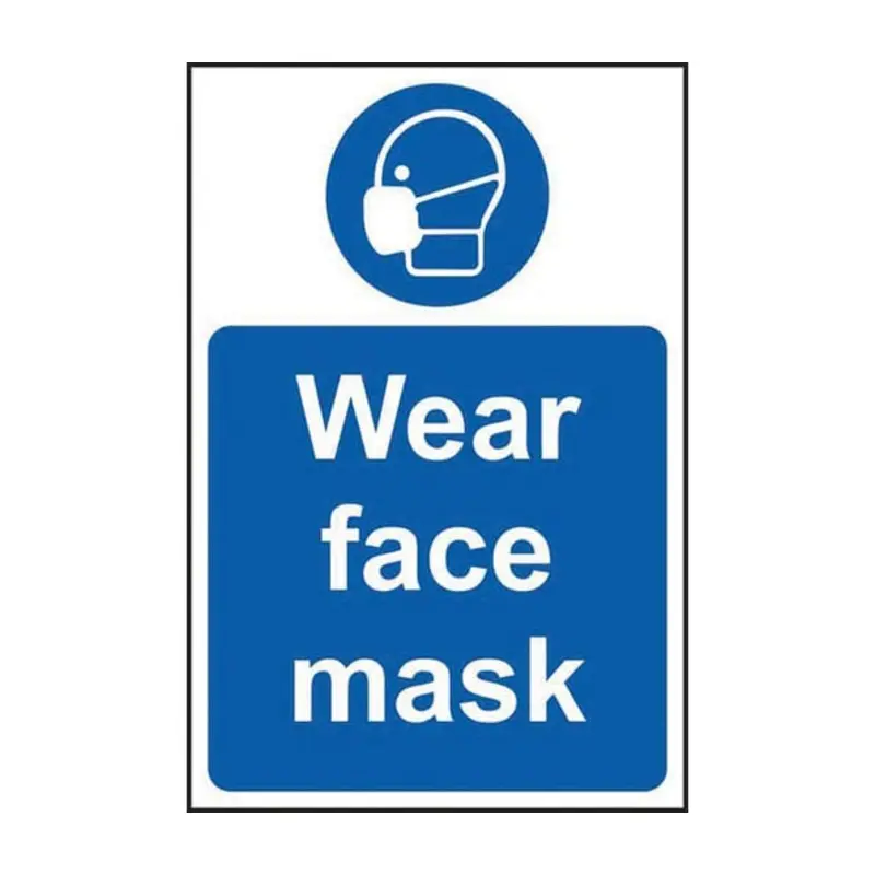 Pro-Safe 400 X 600mm Wear Face Mask - Self Adhesive