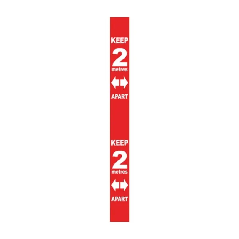 Pro-Safe 800 X 75mm Wall Distance Marker - Red - PVC