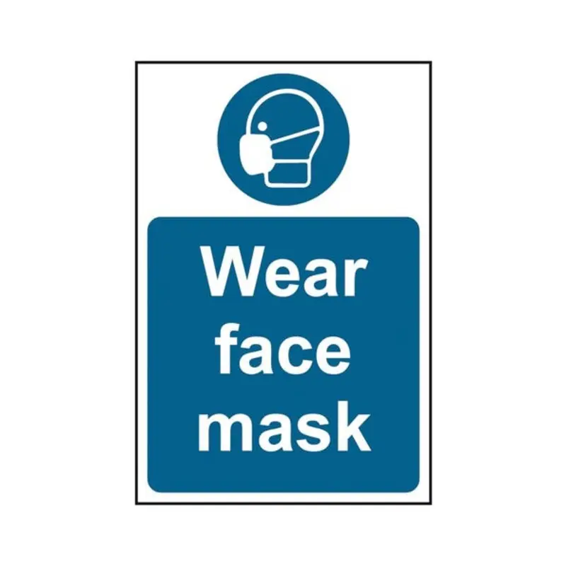 Select 200 X 300mm Wear Face Mask - Rigid Plastic
