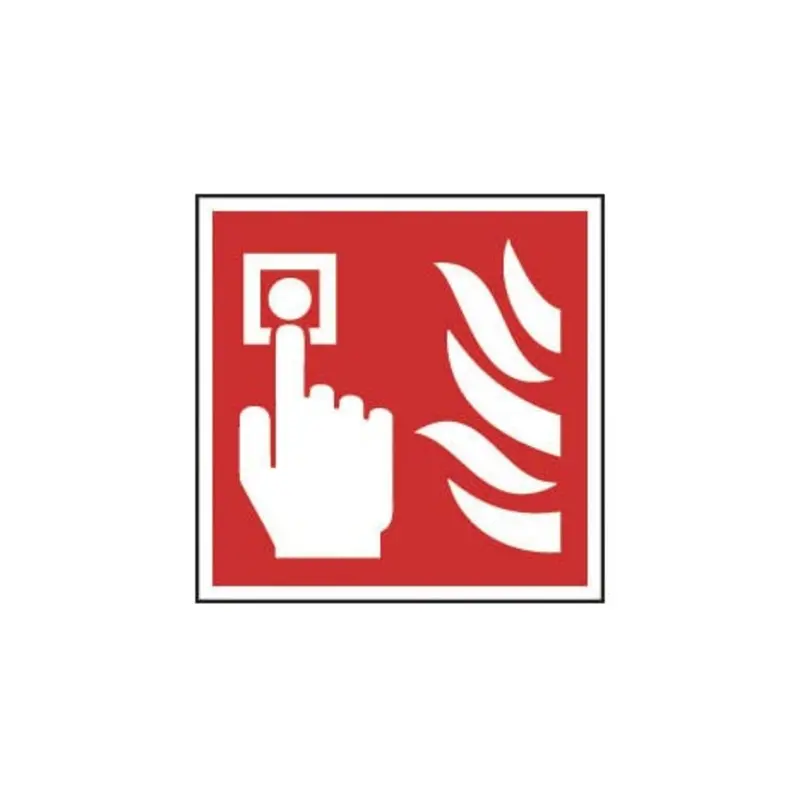 Pro-Safe 200 X 200mm Fire Alarm Call Point Symbol - Self Adhesive