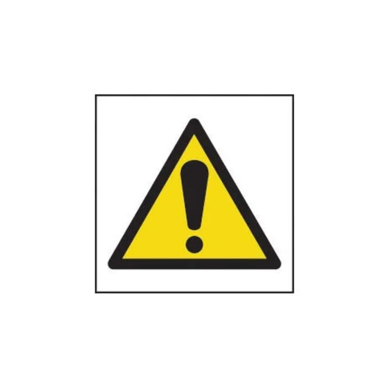 Pro-Safe 100 X 100mm Hazard Warning Symbol - self Adhesive