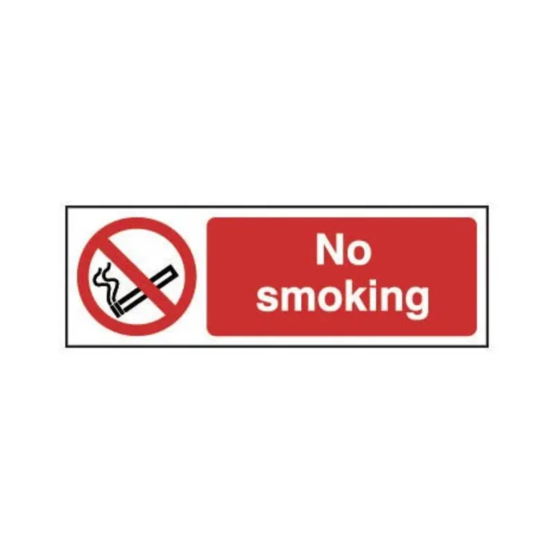 Pro-Safe 150 X 50mm No Smoking - Rigid Plastic