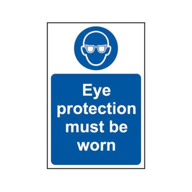 Pro-Safe 200 X 300mm Eye Protection Must Be Worn Sign - Rigid Plastic