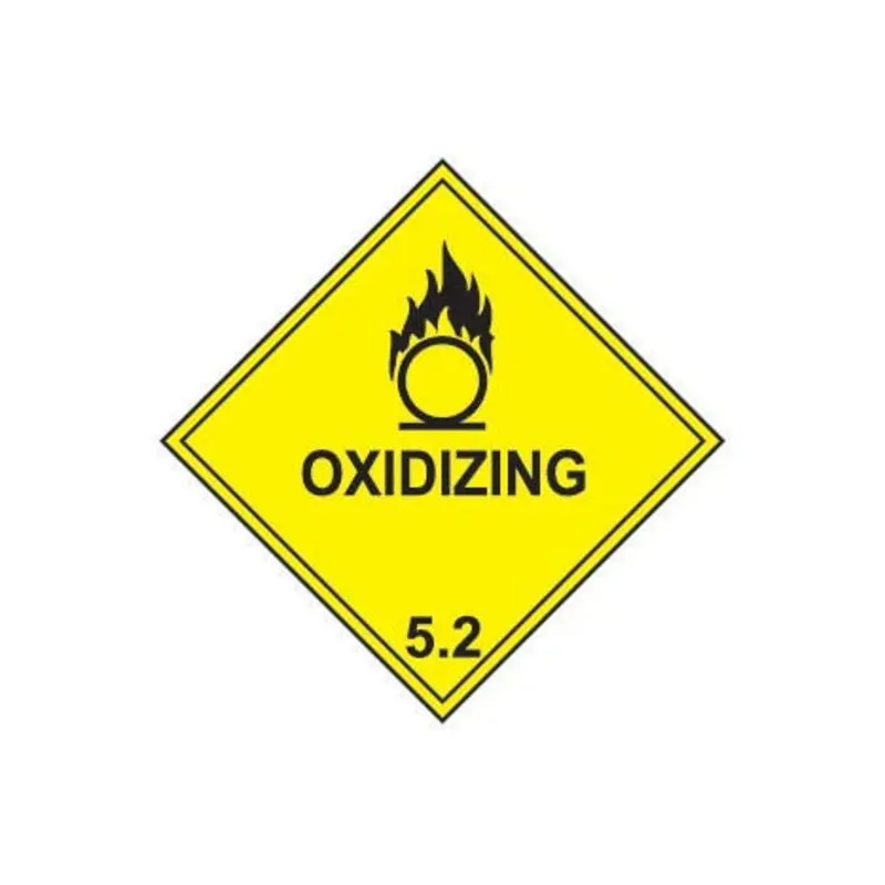 Pro-Safe 250 X 250mmOxidizing 5.2 Labels - Pack of 10