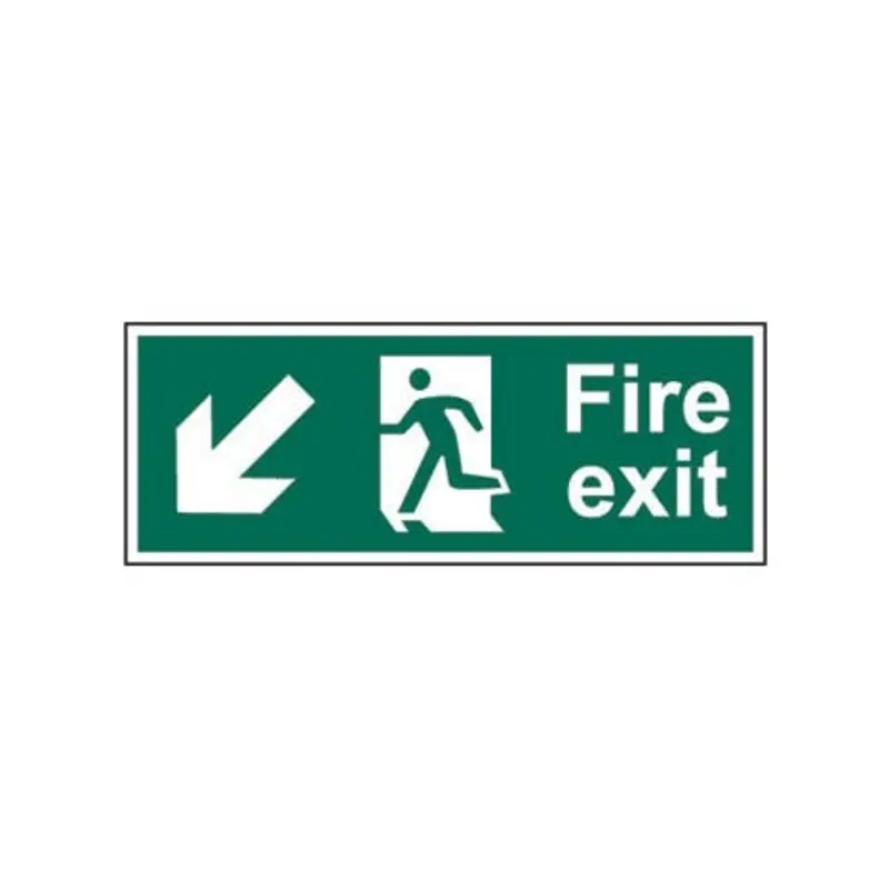 Pro-Safe 400 X 150mm Fire Exit Down/Left - Photoluminescent