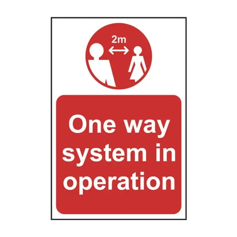 Pro-Safe One Way System In Operation Aboard White/Red On Yellow