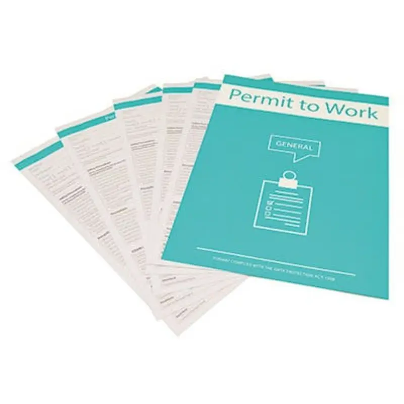 Pro-Safe Permit To Work Book - Pack of 10