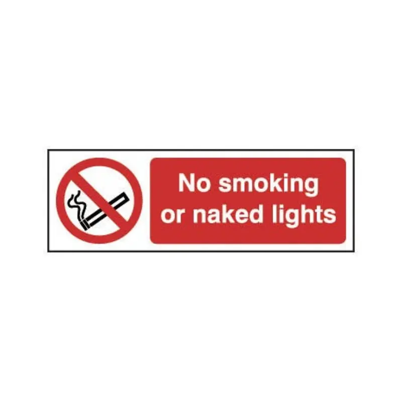 Pro-Safe 300 X 100mm No Smoking /Naked Light - Self Adhesive