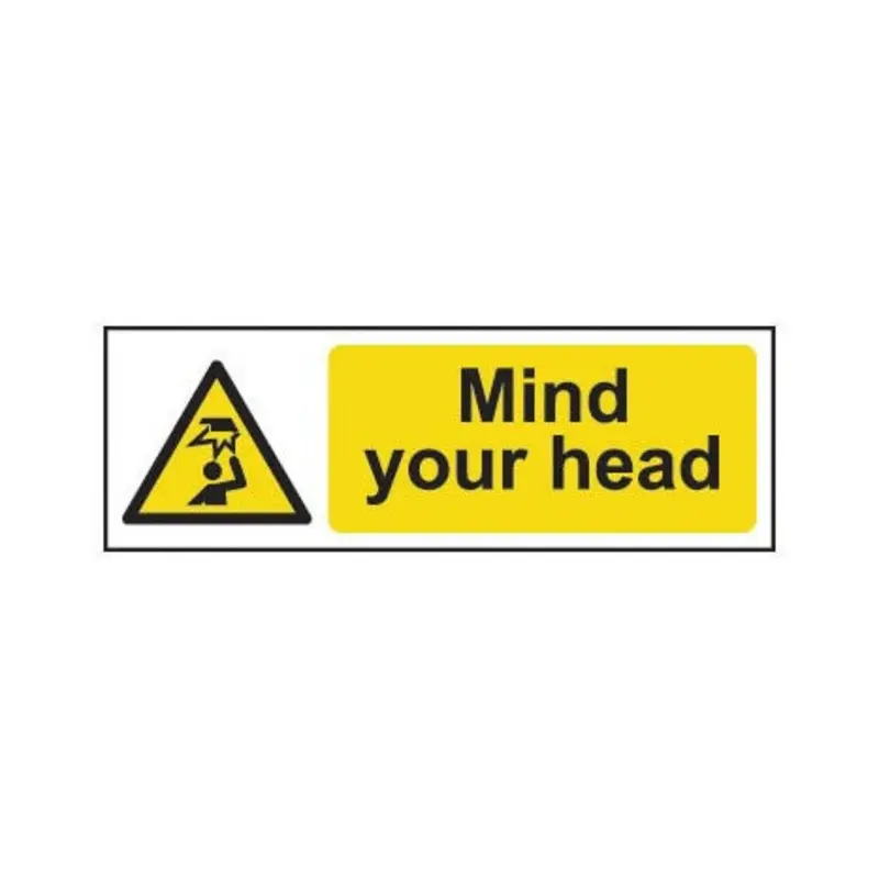 Pro-Safe 200 X 600mm Mind Your Head - Rigid Plastic