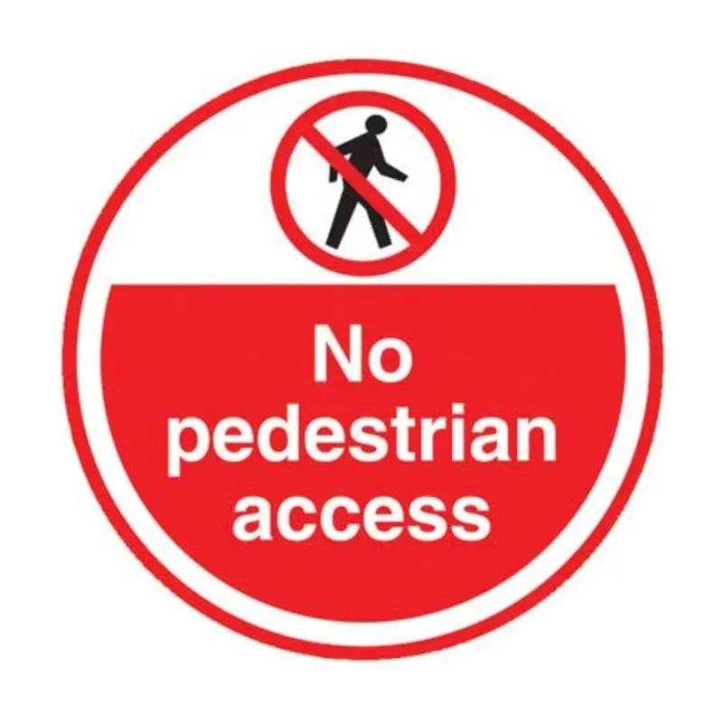 Pro-Safe No Pedestrian Access Floor Marker