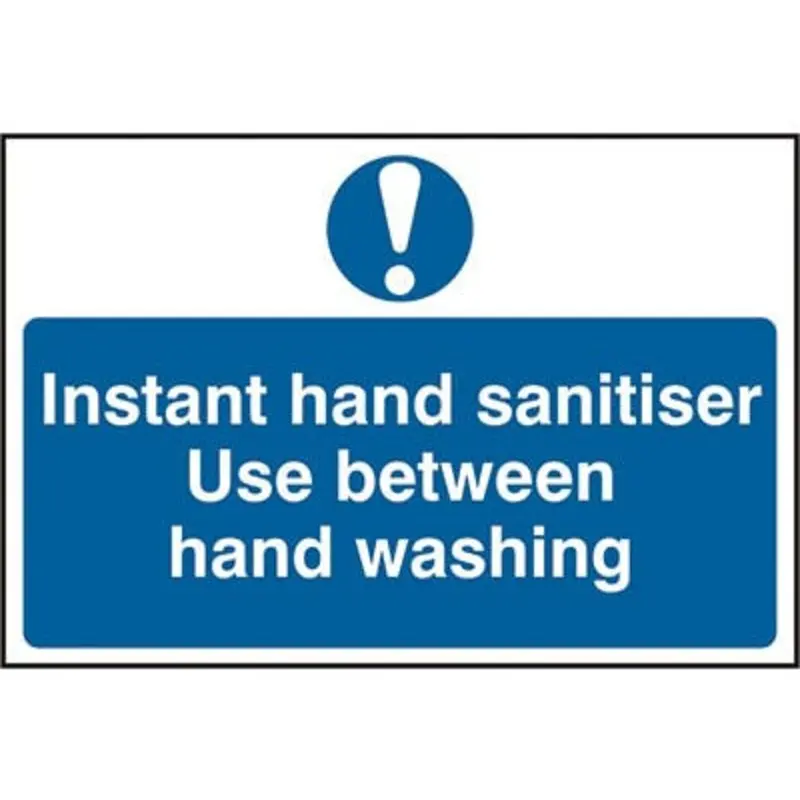 Pro-Safe 300 X 200mm Instant Hand Sanitiser Use Sign - PVC