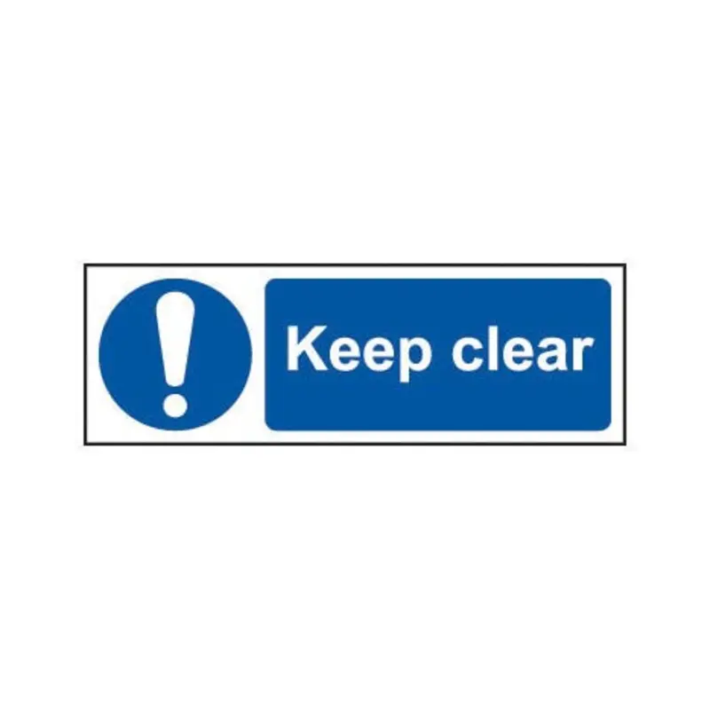 Pro-Safe 600 X 200mm Keep Clear - Self Adhesive