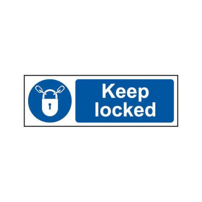 Pro-Safe 600 X 200mm Keep Locked - Self Adhesive