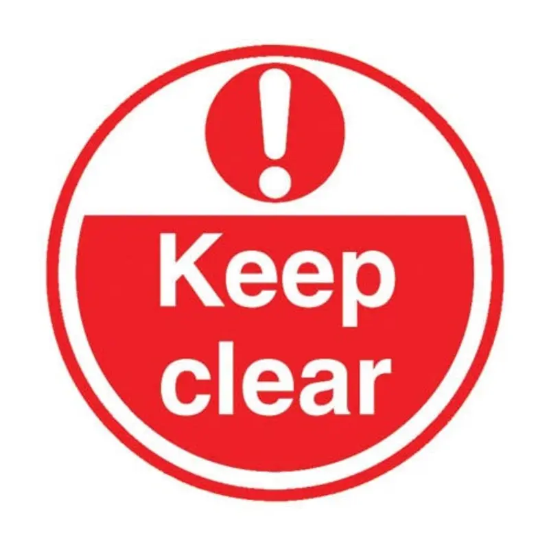 Pro-Safe Keep Clear Sign Floor Marker