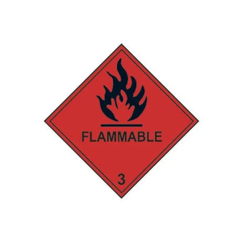 Pro-Safe 100 x 100mm Flammable 3 Labels - Roll of 250